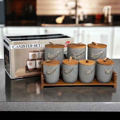 طقم بهارات خشب 7 حبه