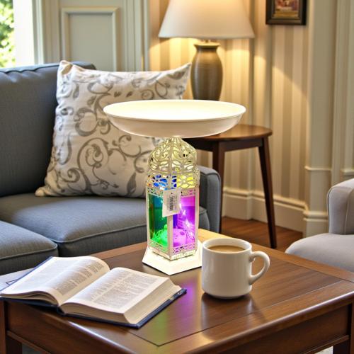 صحن معدن باستاند فانوس رمضان