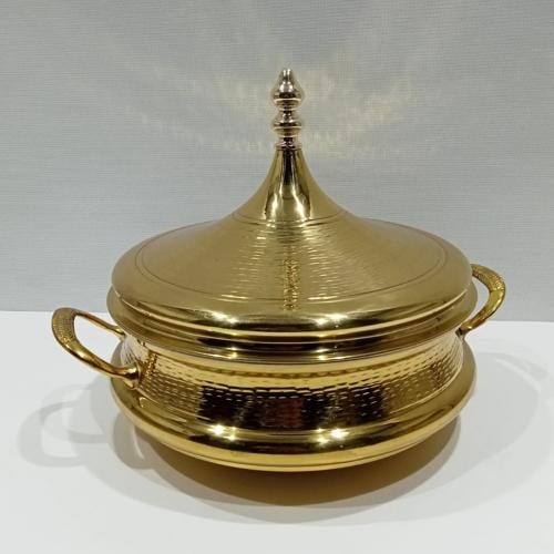 حافظة طعام هندي ذهبي