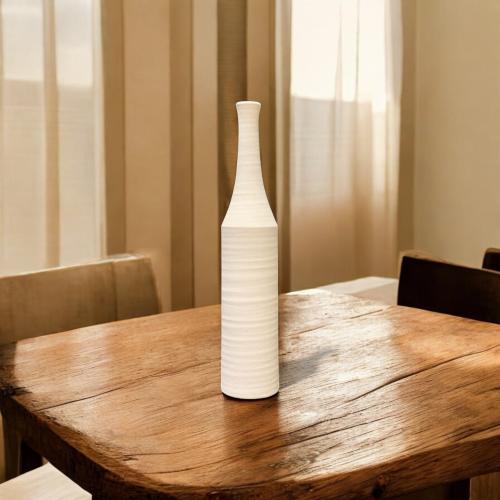 فازة سيراميك أبيض مقاس 60 * 11 سم