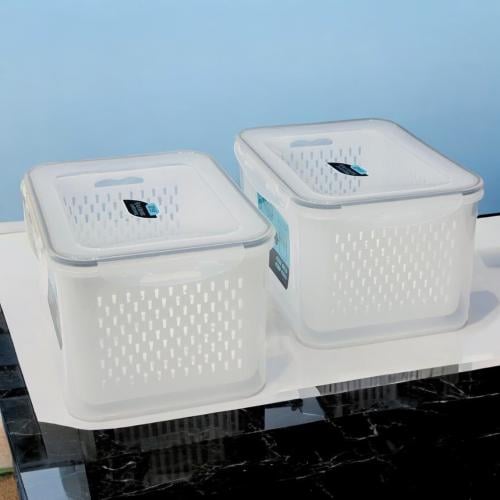 علبه تخزين بلاستيك بغطاء بالحبة مقاس 16 * 20 * 26 سم