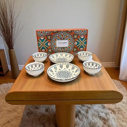 صحن سيراميك 6 حبه