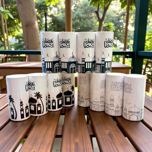 مناديل ورقية رمضان اسطوانية 4 حبه