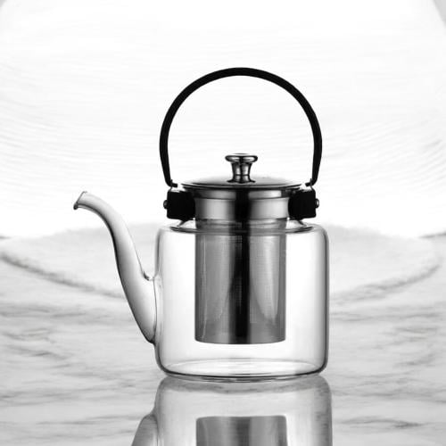 براد زجاج بغطاء سعة 1.2 لتر