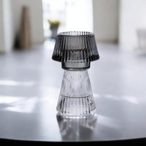 شمعدان زجاج مقاس 7 * 11 سم