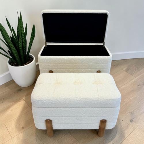 صندوق خشب قماش ابيض مقاسين