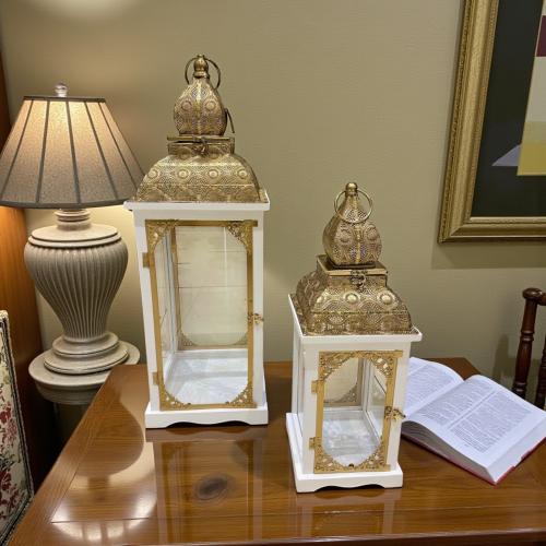 طقم فانوس رمضان 2 حبة مقاس 53 - 74 سم