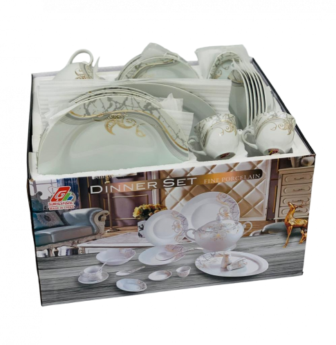 طقم سفرة سيراميك 70 قطعة