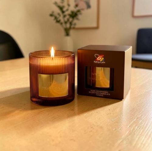 كاسة عطر فواحة زجاج شمع 1000 جرام