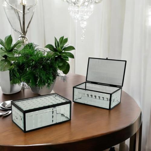 علبة إكسسوارات زجاج