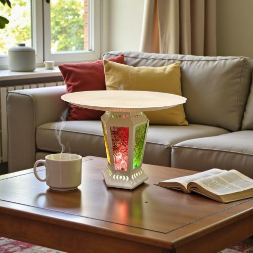 صحن معدن باستاند فانوس رمضان