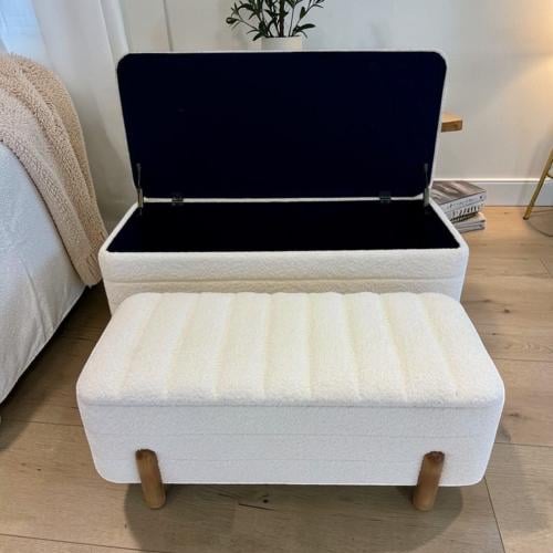 صندوق خشب قماش ابيض مقاسين