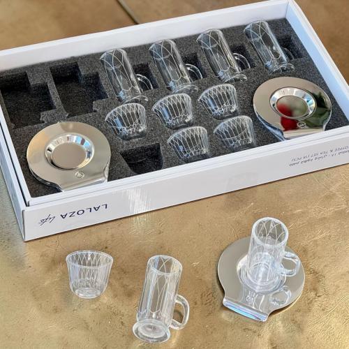 طقم شاي وقهوة 18 قطعة