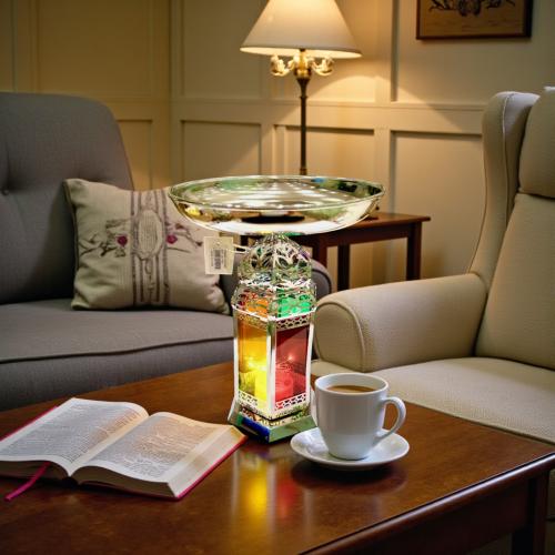 صحن استيل باستاند فانوس رمضان