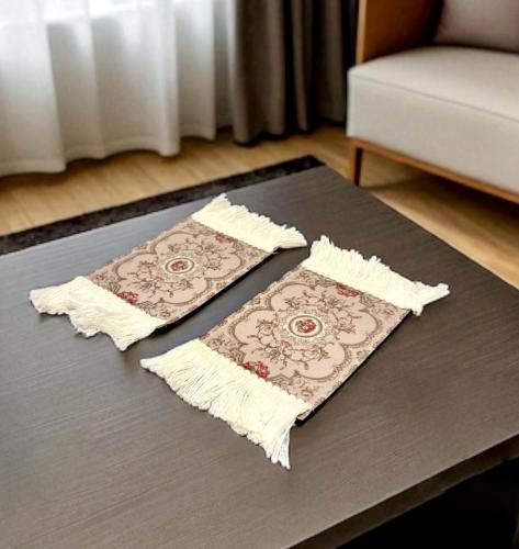 طقم مفرش 2 حبه مقاس 12 * 8 سم