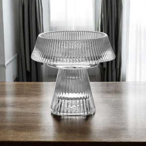 شمعدان زجاج مقاس 10 * 11 سم