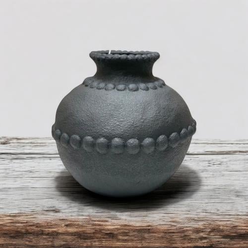 فازة سيراميك أسود مقاس 32 * 30.5 سم