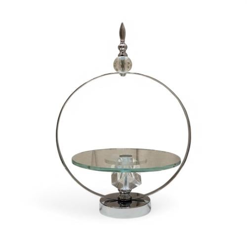 صحن زجاج بقاعدة 25 * 45 سم