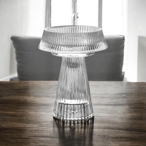 شمعدان زجاج مقاس 14 * 11 سم