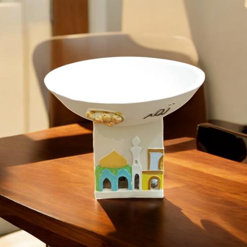 صحن مدور مع قاعدة رمضان