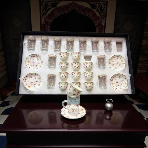 طقم فنجان مع بيالة 36 قطعة