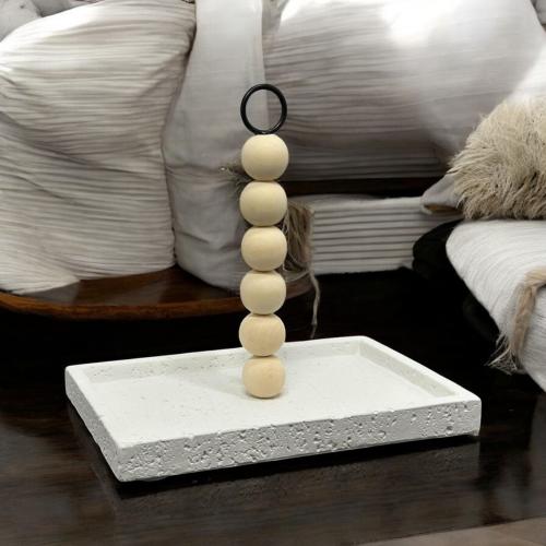 صحن رخامي ابيض