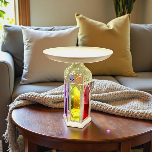 صحن معدن باستاند فانوس رمضان