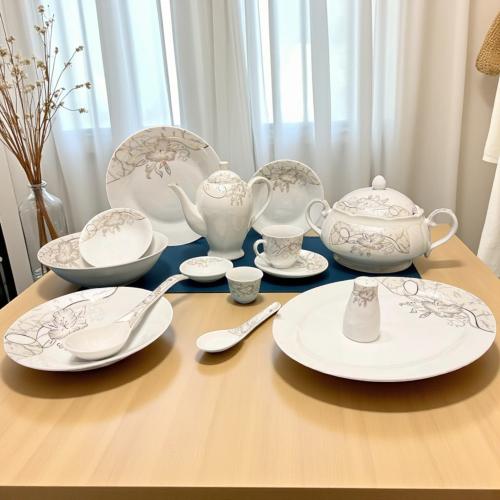 طقم عشاء سيراميك 70 قطعة