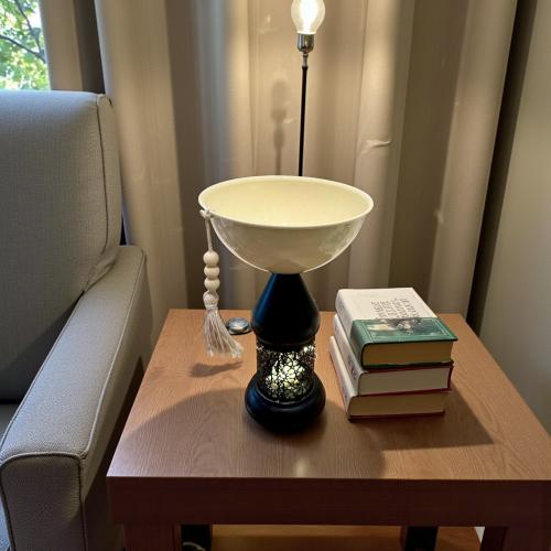 صحن معدن باستاند فانوس رمضان