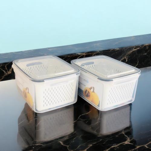 علبه تخزين بلاستيك بغطاء بالحبة مقاس 24 * 19 * 13 سم