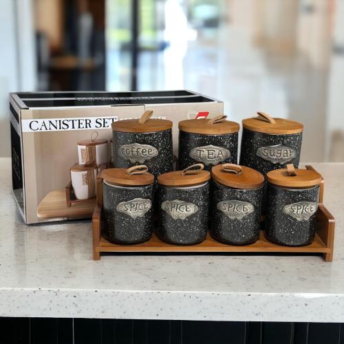 طقم بهارات خشب 7 حبه