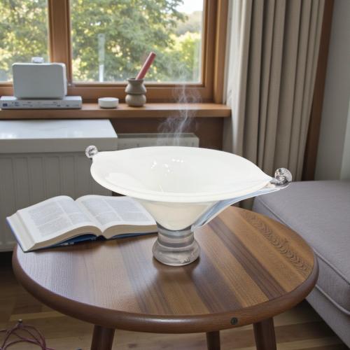 صحن زجاج بقاعدة