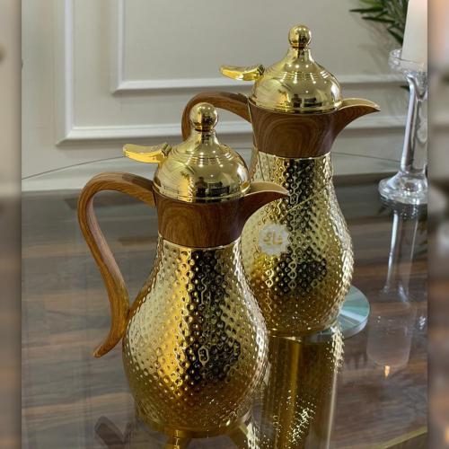 ترامس كاروليت ذهبي مع خشبي - شاي