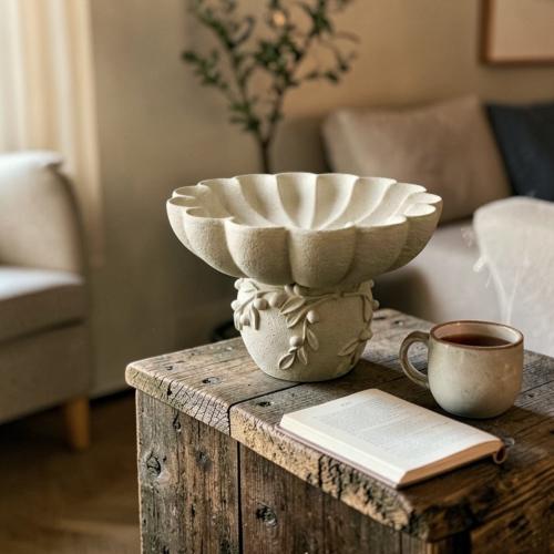 صحن سيراميك بقاعدة