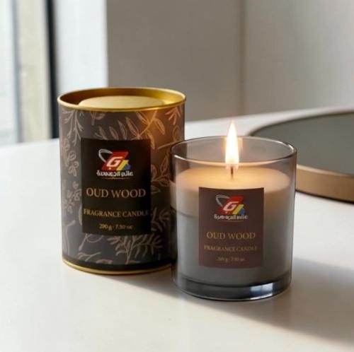 كاسة عطر فواحة زجاج شمع 200 جرام