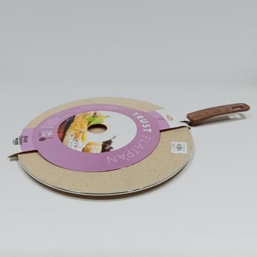 طاوة مسطحه بيد خشب م34سم