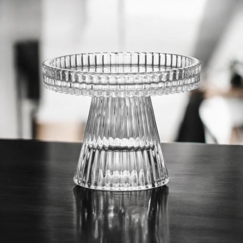 صحن زجاج بقاعدة مقاس 10 * 7.5 سم