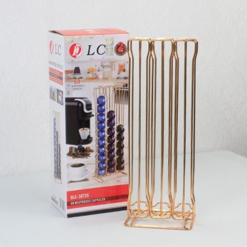 حامل كبسولات ذهبي