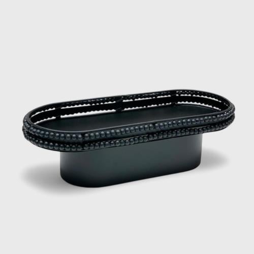 صحن تقديم اسود مقاس 41.5 * 14 سم