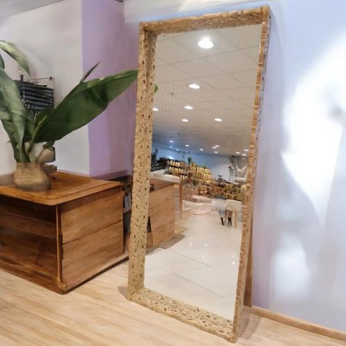 مرايا خشب طبيعي مقاس 200 * 85 سم