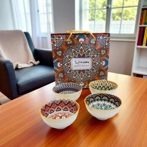 صحن سيراميك 4 حبه