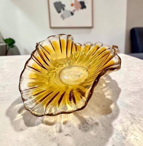 صحن حلاوة زجاج