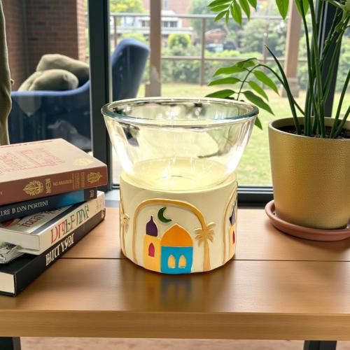 صحن زجاج بقاعدة بولي رمضان