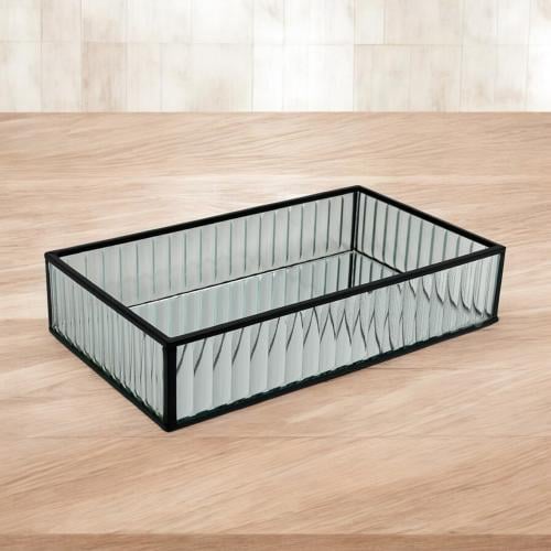 صحن تقديم زجاج