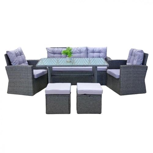 طقم طاولة حدائق مع كراسي خسف