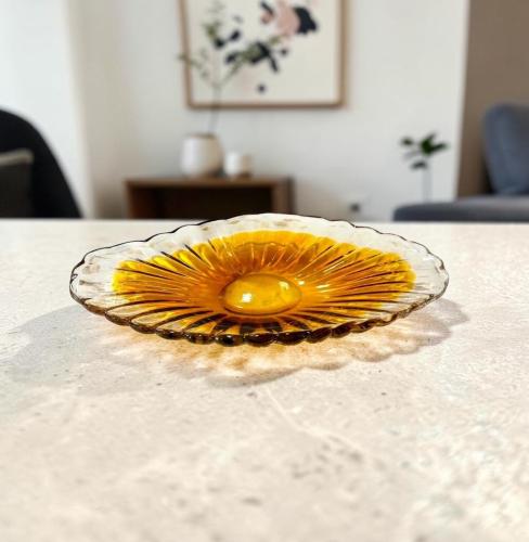 صحن حلاوة زجاج