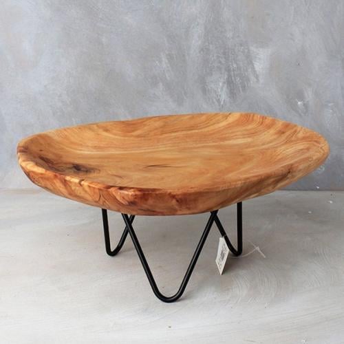 صحن خشبي باستاند