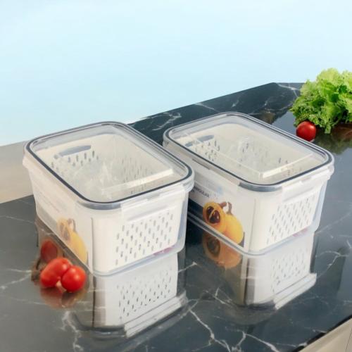 علبه تخزين بلاستيك بغطاء بالحبة مقاس 18 * 14 * 9 سم