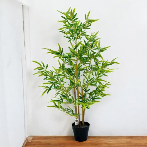 شجر اخضر مع مركن ديكور مقاس 1.4 متر