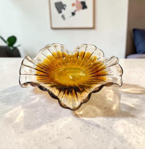 صحن حلاوة زجاج